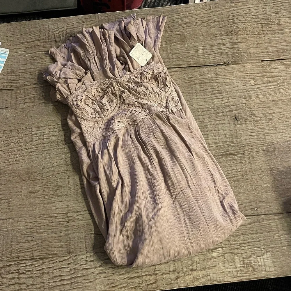 Free People Adella Corset Strapless Dress. - Picture 4 of 6